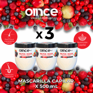Mascarilla Capilar de Frutos rojos 500 mL  X3